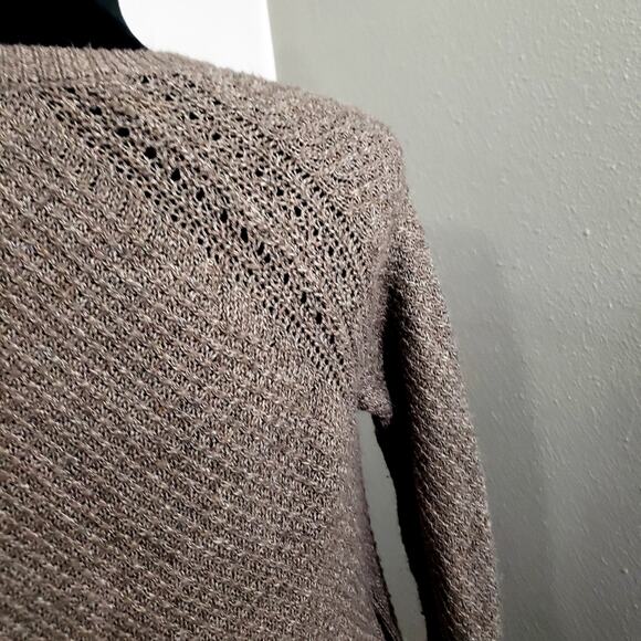 American Eagle Outfitter brown light knit long sleeve Cardigan size small - Picture 9 of 13